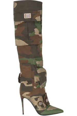 Dolce & Gabbana Stivali con stampa camouflage