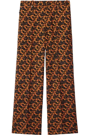 Burberry Pantaloni sartoriali con stampa