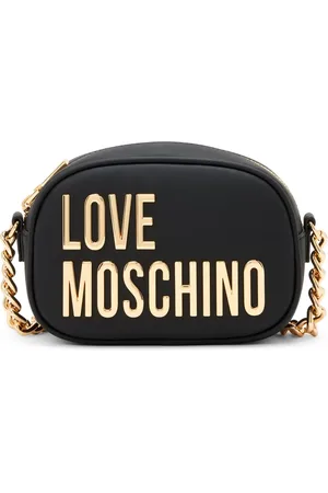 Moschino Borsa a tracolla con applicazione logo