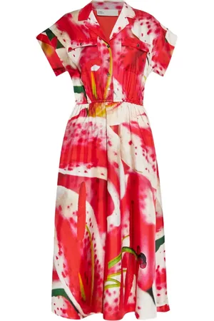 Tory Burch Abito midi con stampa grafica