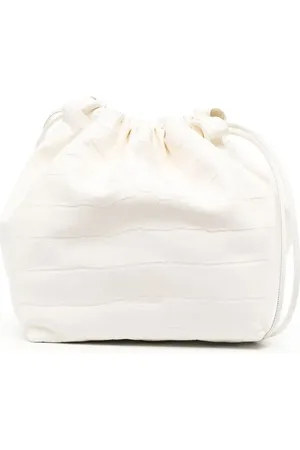 Jil Sander Borsa a spalla con effetto coccodrillo