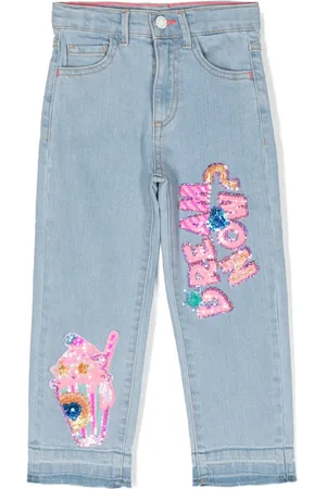 Billieblush Jeans dritti con paillettes