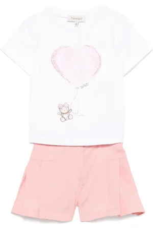 Twin-Set Swt shorts con stampa illustrazione
