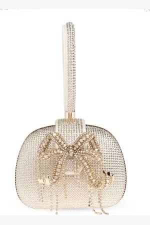 Self-Portrait Clutch con strass