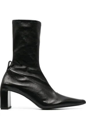 Jil Sander Stivaletti a punta in pelle 90mm