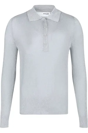 SELECTED Polo metallizzata