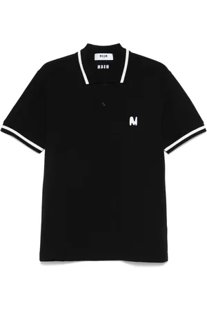 Msgm Polo con logo ricamato