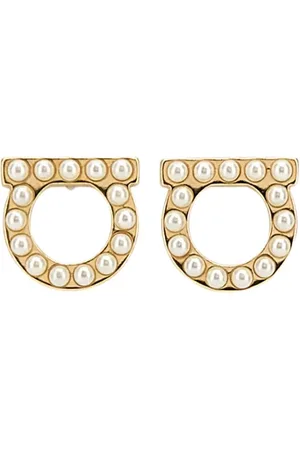 Salvatore Ferragamo Gold metal Gancini earrings