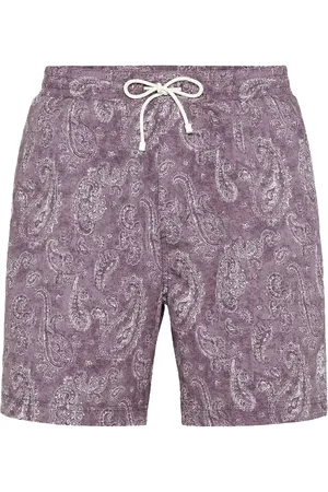 Brunello Cucinelli Costume da bagno con stampa paisley