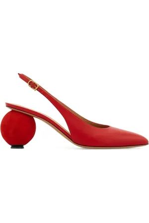 Salvatore Ferragamo Pumps in pelle con cinturino posteriore 70mm