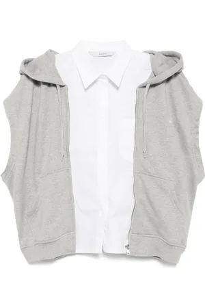 pushBUTTON Felpa con cappuccio