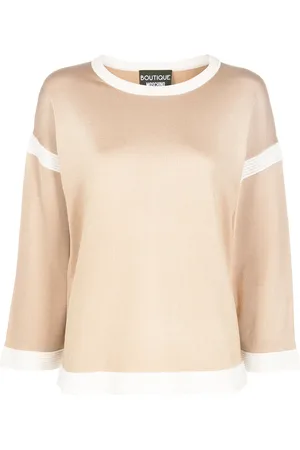 Moschino Maglione con dettagli a contrasto