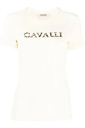 Roberto Cavalli T-shirt con ricamo