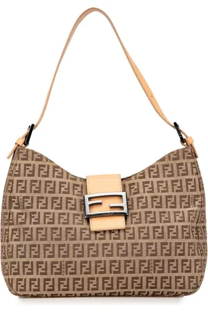 Fendi Borsa a spalla in tela con motivo Zucchino 2000-2010