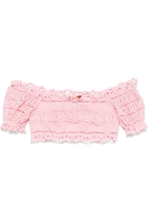 ERMANNO SCERVINO Top crop in pizzo sangallo