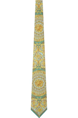 VERSACE Barocco-patterned silk tie