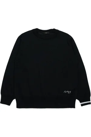 Nº21 Embroidered-logo jumper