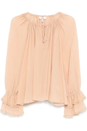 Chloé Blusa in seta con arricciatura