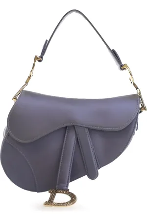 Dior Borsa a tracolla Saddle mini in raso con cristalli 2000-2024