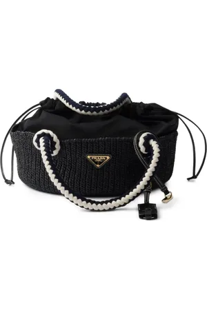 Prada Small crochet-knit tote bag