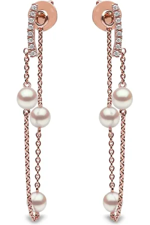 Yoko London Orecchini Trend in oro 18kt con diamanti e perla