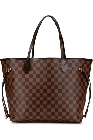 LOUIS VUITTON 2015 Damier Ebene Neverfull MM tote bag