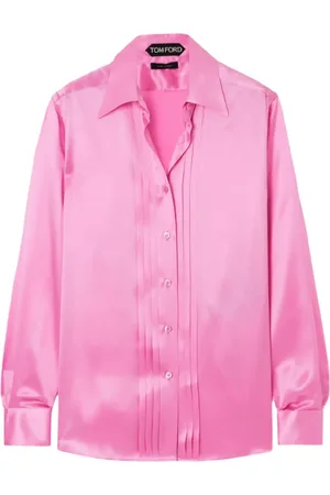 Tom Ford Camicia in seta con inserti plissettati