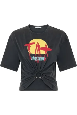 Paco rabanne Knotted graphic t-shirt