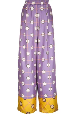 ODEEH Pantaloni a gamba ampia