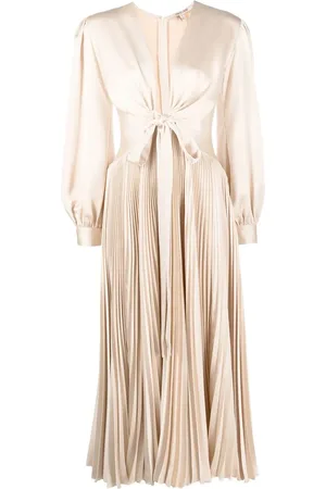 Roberto Cavalli Abito midi a maniche lunghe