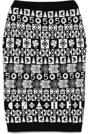CHANEL Gonna in maglia 2019