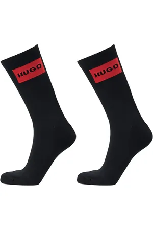 HUGO BOSS Calzini con logo a intarsio (2 pezzi)