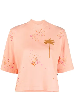Palm Angels T-shirt con stampa crop