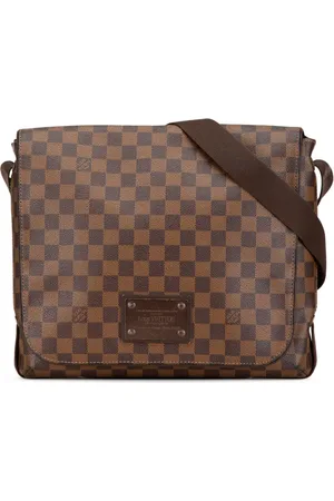 LOUIS VUITTON Borsa a tracolla Brooklyn MM in tela Damier Ebène 2011