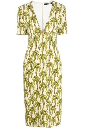 Roberto Cavalli Abito midi con stampa