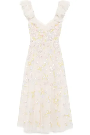 Needle & Thread Abito Dandelion Ballerina con paillettes e ruches