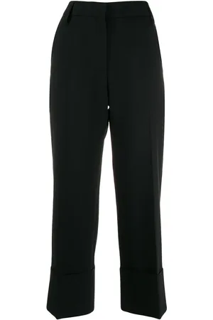 VALENTINO GARAVANI Pantaloni crop plissettati