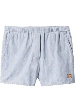 Miu Miu Shorts a righe