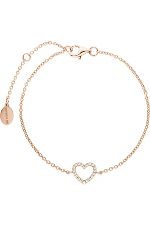 VEYNOU Bracciale Heart in oro 14 carati con diamanti
