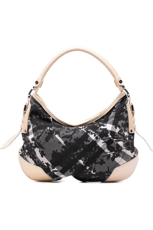 Burberry 2000-2017 Floral Beat Check Nylon Foley hobo bag