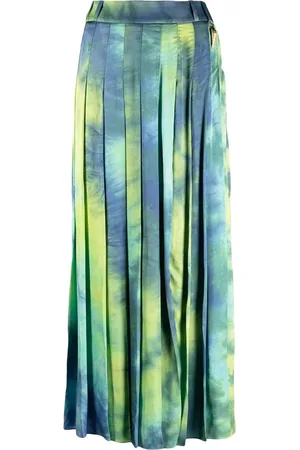 Roberto Cavalli Gonna midi con fantasia tie-dye