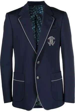 Roberto Cavalli Blazer monopetto con ricamo