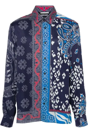 Roberto Cavalli Camicia a maniche lunghe con stampa