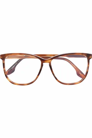 Victoria Beckham Occhiali squadrati con effetto tartarugato