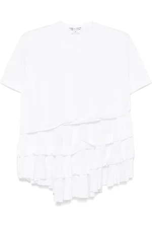 Comme des Garçons Asymmetric ruffled T-shirt