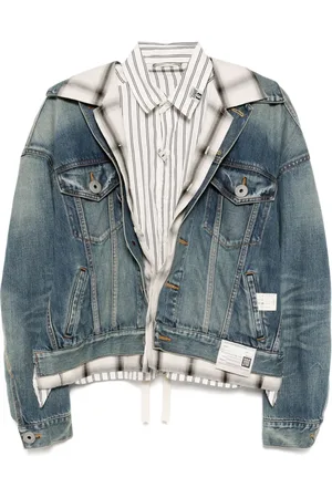 Maison Mihara Yasuhiro Giacca denim con schiena scoperta