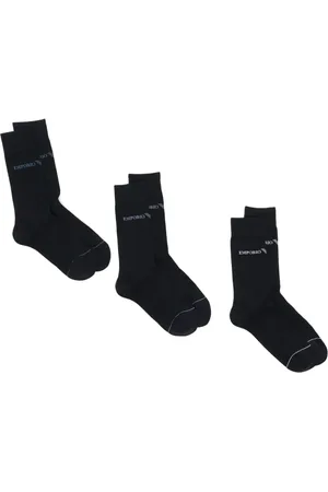 Emporio Armani Calzini con logo a intarsio (3 paia)