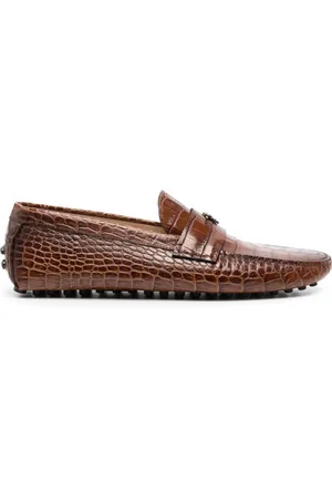 Roberto Cavalli Mocassini goffrati effetto coccodrillo