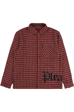 Pleasures Giacca-camicia con stampa a croce "White"