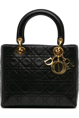 Dior Borsa a tracolla Lady Dior media in pelle di agnello con motivo Cannage 1997